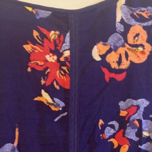 Lucky Brand, Purple Floral, Wrap, Long Sleeve, Blouse, Size S, EUC - Picture 8 of 10